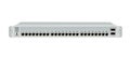 The Ethernet 1U switch for mounting with a 19-inch rack with 26 ports, including 2 backbones port.